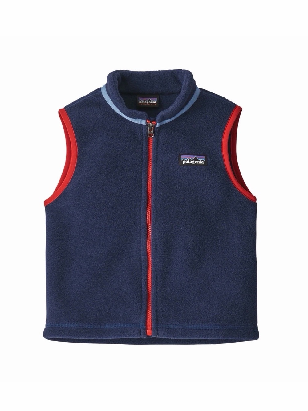 Retro Patagonia Synchilla Vest Blue Fleece Full Zip Up